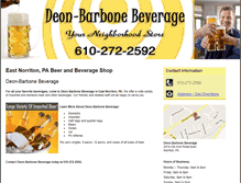 Tablet Screenshot of deonbarbonebeverage.com